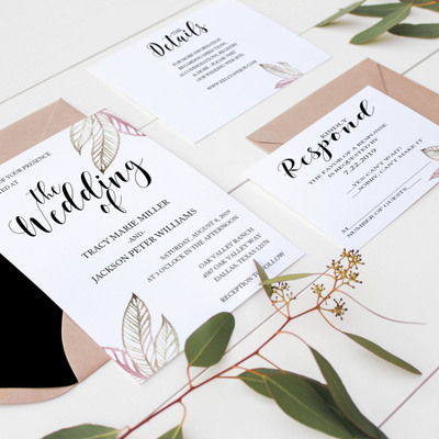 Wedding invitation suite