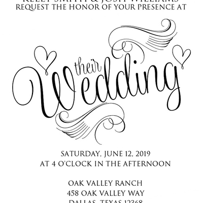 Wedding invitation suite