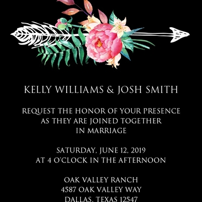 Wedding invitation suite