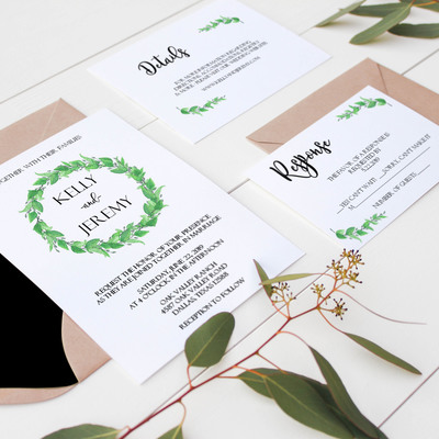Wedding invitation suite