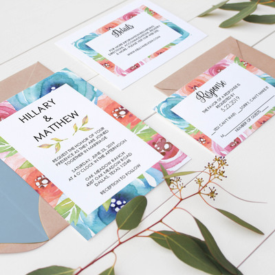 Wedding invitation suite