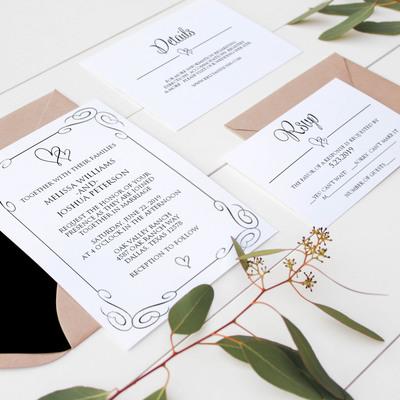 Wedding invitation suite