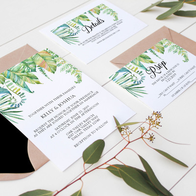 Wedding invitation suite