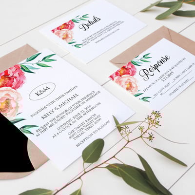 Wedding invitation suite