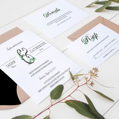 Wedding invitation suite