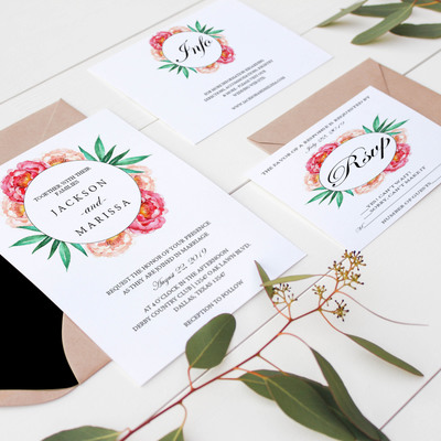 Wedding invitation suite