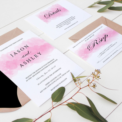 Wedding invitation suite