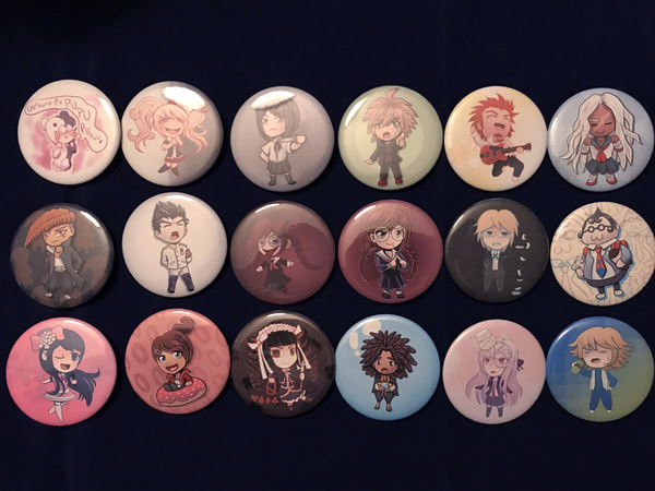 Dangan Ronpa 1 Button Set