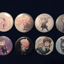 Dangan Ronpa 2 Button Set