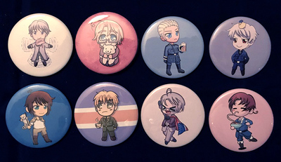 Hetalia button set