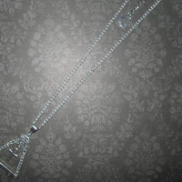 Occult Witch Pyramid Necklace with Ankh Pendant - Thumbnail 4