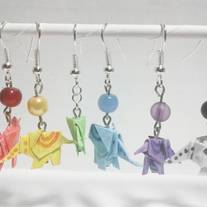 Origami Elephant earrings: Assorted colors