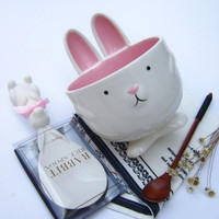 Cute Rabbit Salad Bowl - Thumbnail 4