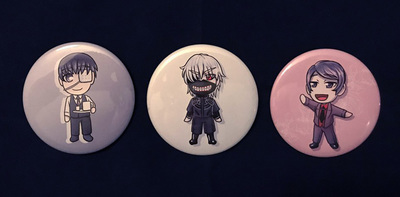 Tokyo ghoul button set