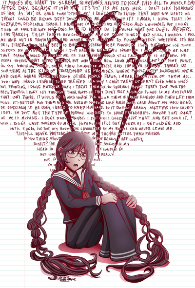Dangan ronpa toko fukawa with scissors