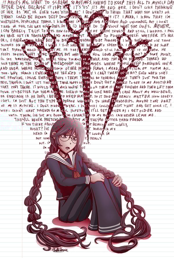 Dangan Ronpa Toko Fukawa with Scissors