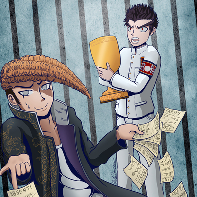 Dangan ronpa ishimaru and mondo