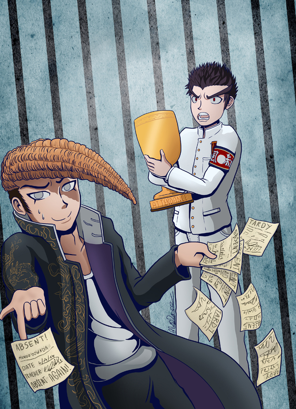 Dangan Ronpa Ishimaru and Mondo