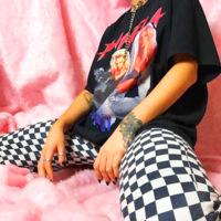 VINTAGE CYBERPUNK CHECKER PANTS - Thumbnail 1