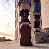 Black Bowknot Fishnet Socks - Thumbnail 4