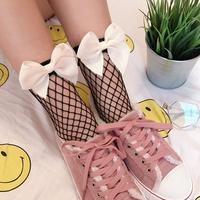 Bowknot Fishnet Socks - Thumbnail 2