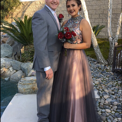 High quality sexy halter beading long charming prom dresses, floor-length evening dresses,prom dresses