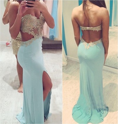 Charming Prom Dress,Sexy Prom Dress,Mermaid Prom Dress,Strapless Prom Dress,Chiffon Prom Dress