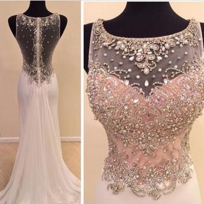 Sexy prom dresses, scoop prom dresses, beading prom dresses, chiffon prom dresses, evening dresses, party dresses, custom prom dresses,