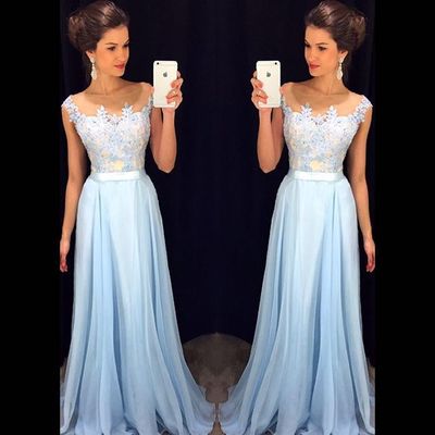 High Quality Prom Dress,Chiffon Prom Dress,A-Line Prom Dress,Charming Prom Dress,Appliques Prom Dress