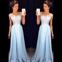 High Quality Prom Dress,Chiffon Prom Dress,A-Line Prom Dress,Charming Prom Dress,Appliques Prom Dress - Thumbnail 1
