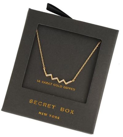 Secret Box Squiggle Gold Necklace