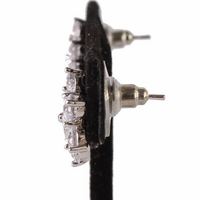 Crystal Flower Earrings - Thumbnail 1