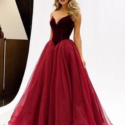 Charming prom dress,v-neck prom dress,a-line prom dress,organza prom dress,noble evening dress