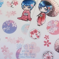 Hanami Manga Sticker Sheets - Thumbnail 3