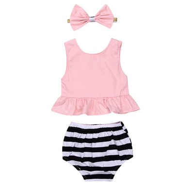 Pink strip 3pcs set 