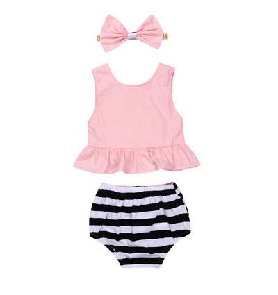 Pink strip 3pcs set 