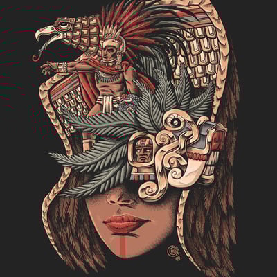 Eagle warrior art print