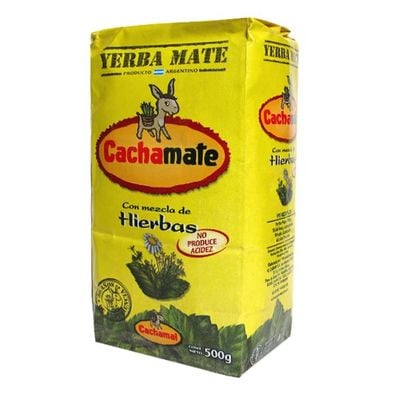 Cachamate yerba mate herbs mix 500 gr. 1/2 kilo con hierbas 