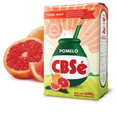 Yerba mate tea cbse - with grapefruit / pomelo- 500g pkg. 