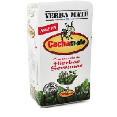 Cachamate yerba mate serrana 500 gr. 1/2 kilo product from argentina