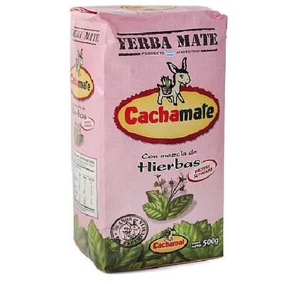 Cachamate rosa yerba mate con mezcla de hierbas 500gr 
