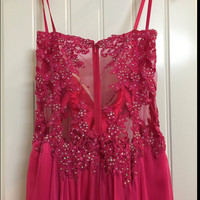 Spaghetti Straps Prom Dress,Chiffon Prom Dresses,Beading Prom Dress - Thumbnail 2
