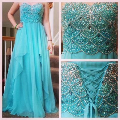 Charming prom dress, sexy prom dresses,long prom dress,sweetheart beaded prom dress,chiffon evening dress,evening dresses