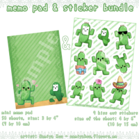 Mini Memo Pad 'Cactuar' (Final Fantasy) - Thumbnail 2