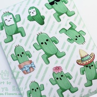 Final Fantasy Cactuar Sticker Sheet - Thumbnail 3