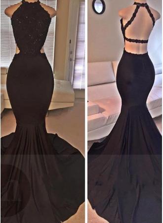 Long Evening Dress,Mermaid Evening Dresses,Backless Prom Dress