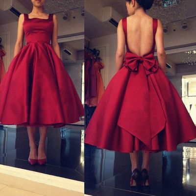 Burgundy Homecoming Dress,knee length Homecoming Dresses,Short Prom Dress,Open Back Sweet 16 Dress,Homecoming Dresses,Open Backs Formal Gown