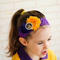 Girls Minnesota Vikings Outfit, Baby Girls Football Outfit, Game Day, Baby Shower Gift - Thumbnail 3