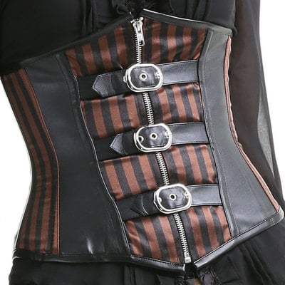 Under bust corset fashion tops steampunk corset fashion burlesque costume corset - Thumbnail 5