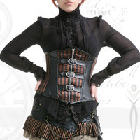 Under bust corset fashion tops steampunk corset fashion burlesque costume corset - Thumbnail 1